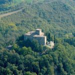 vista dall'alto del castello di Bianello